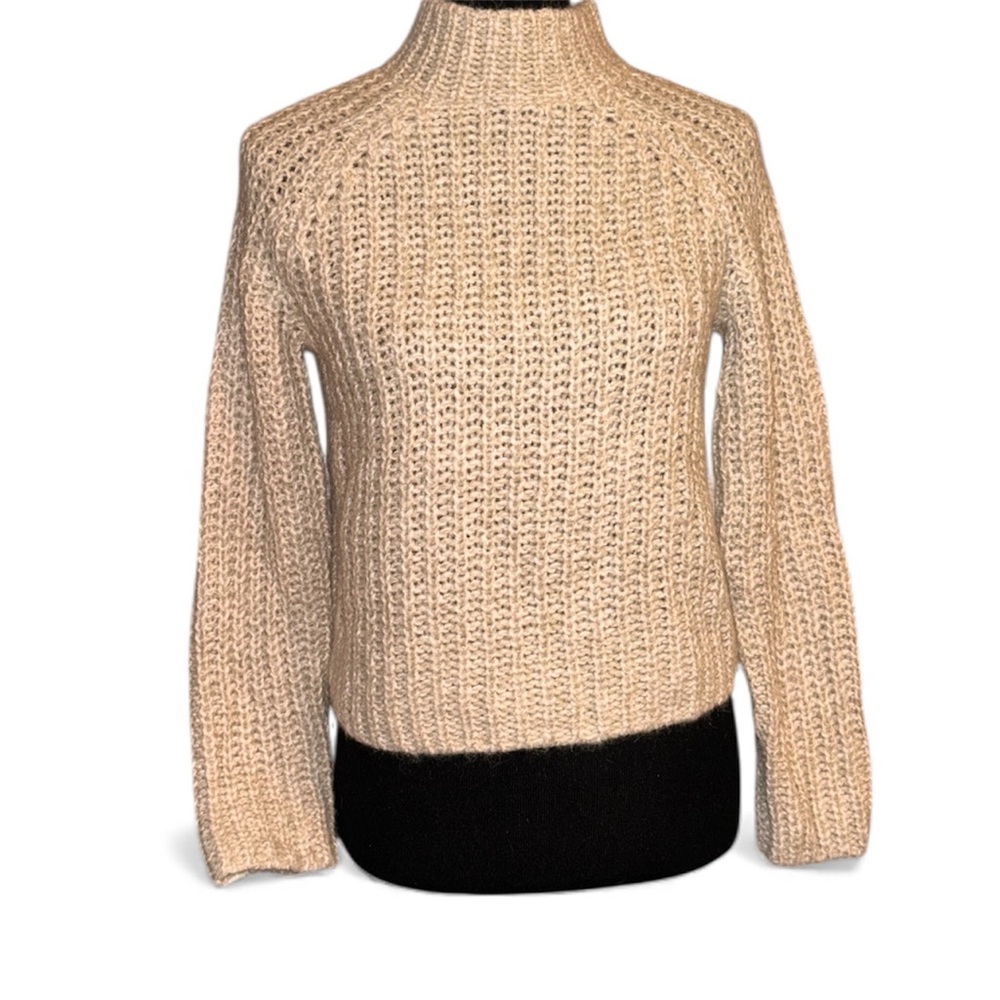 Vince Marled raglan Sweater ivory size XXS alpaca wool blend